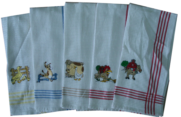 Embroiderywaffle Kitchen Towel