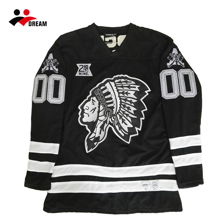 Dream Sport oversized embroidery ice hockey jersey in custom made