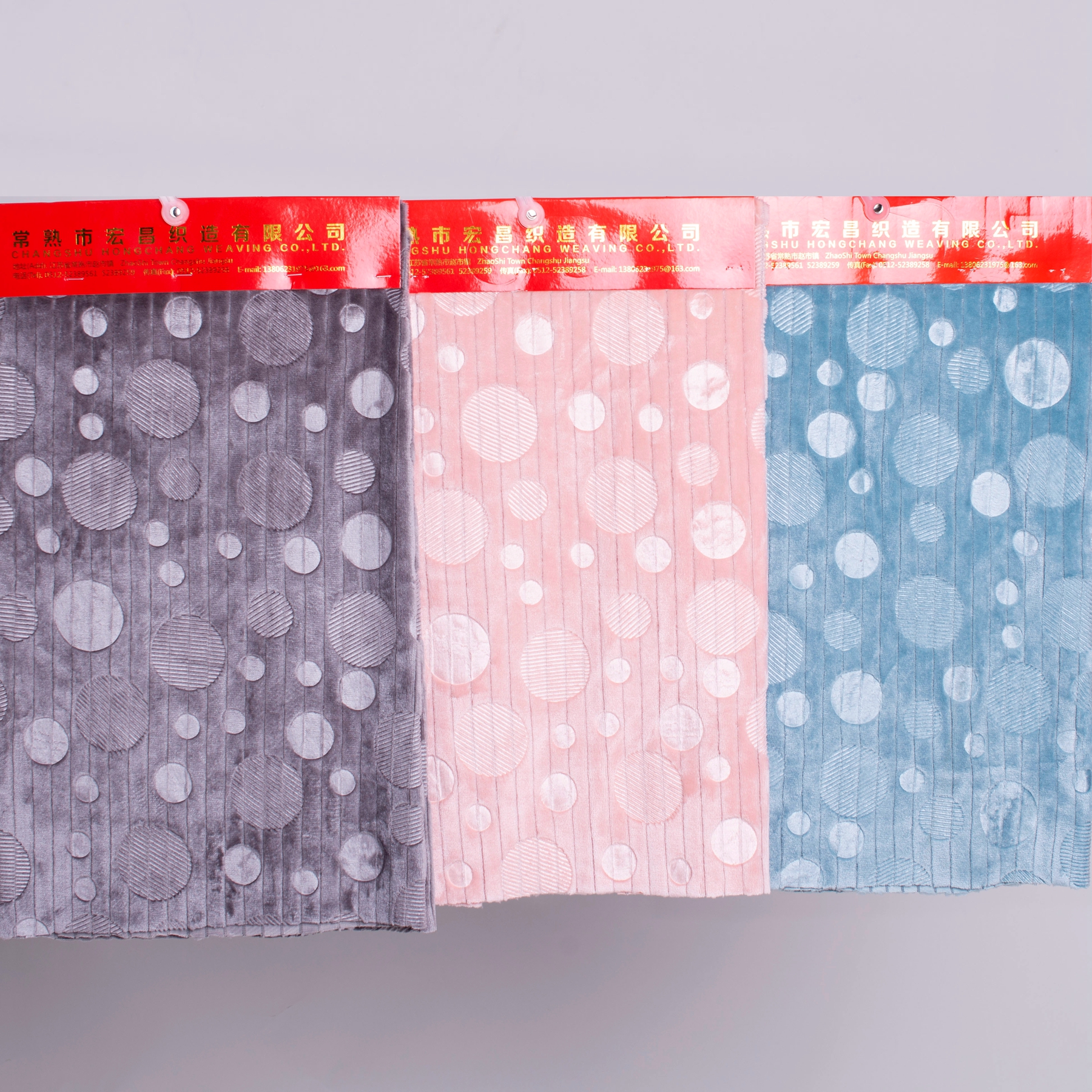 2020 new item jacquard flannel with 3D embossed fabric