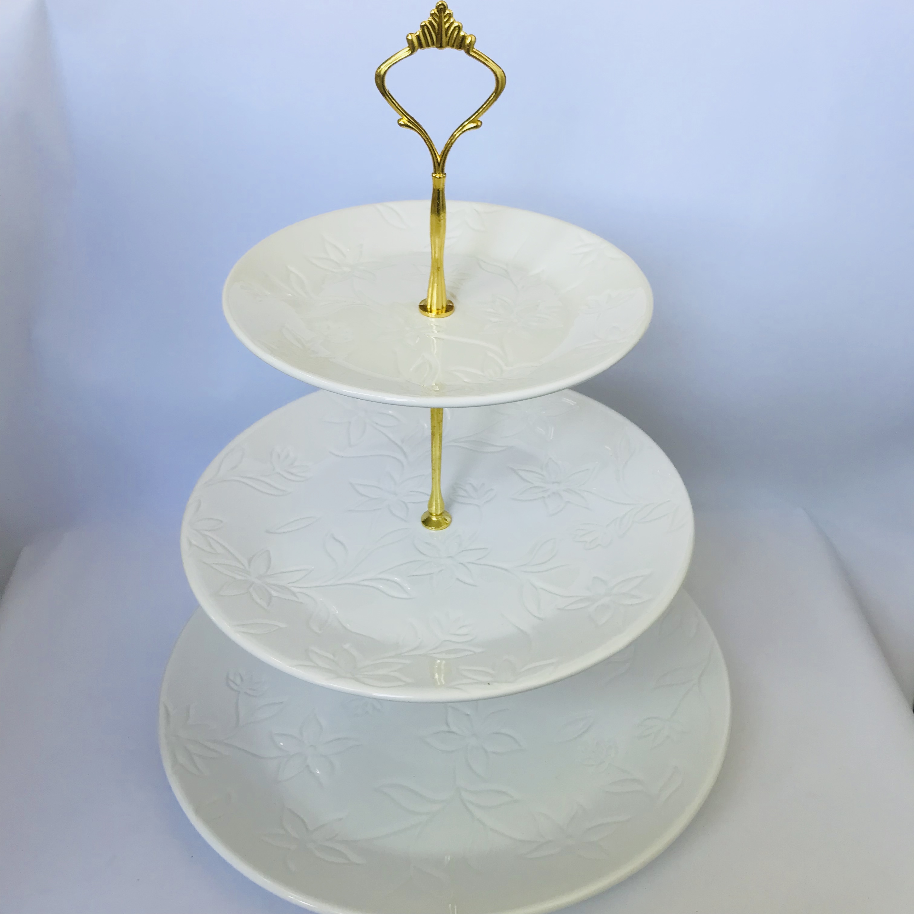Modern creative ceramic double and three layers of cake&fruit tray