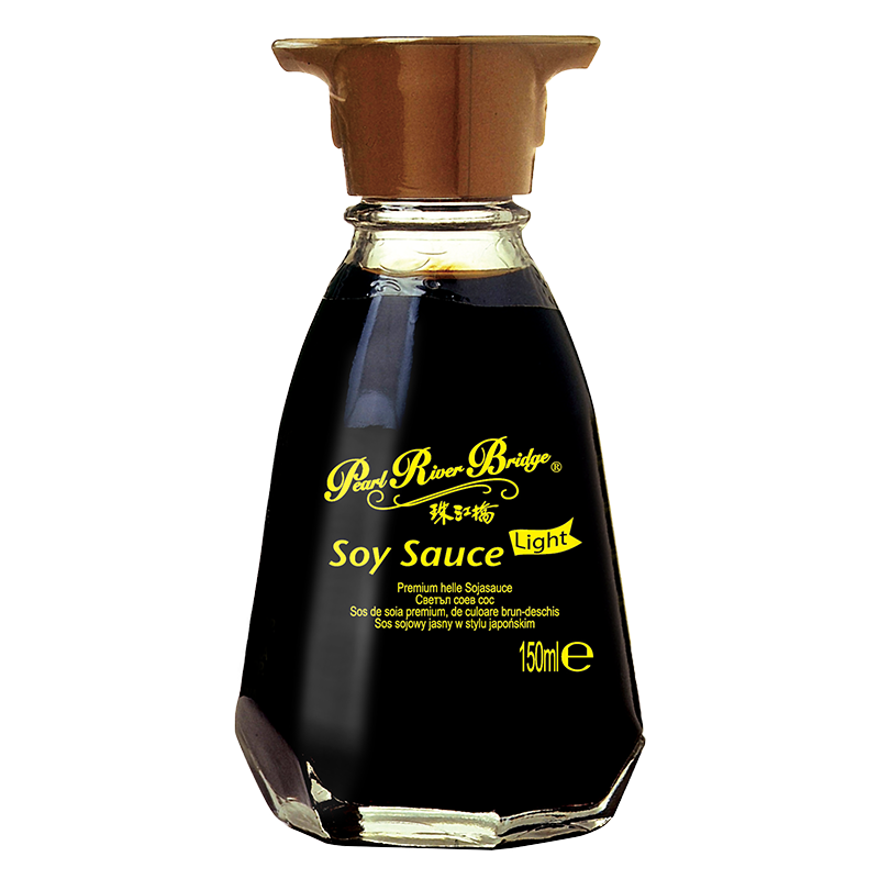 Pearl River Bridge Premium Light Soy Sauce 150mL Table Bottles [Steam/Stew/Pan-Fried/Marinade]