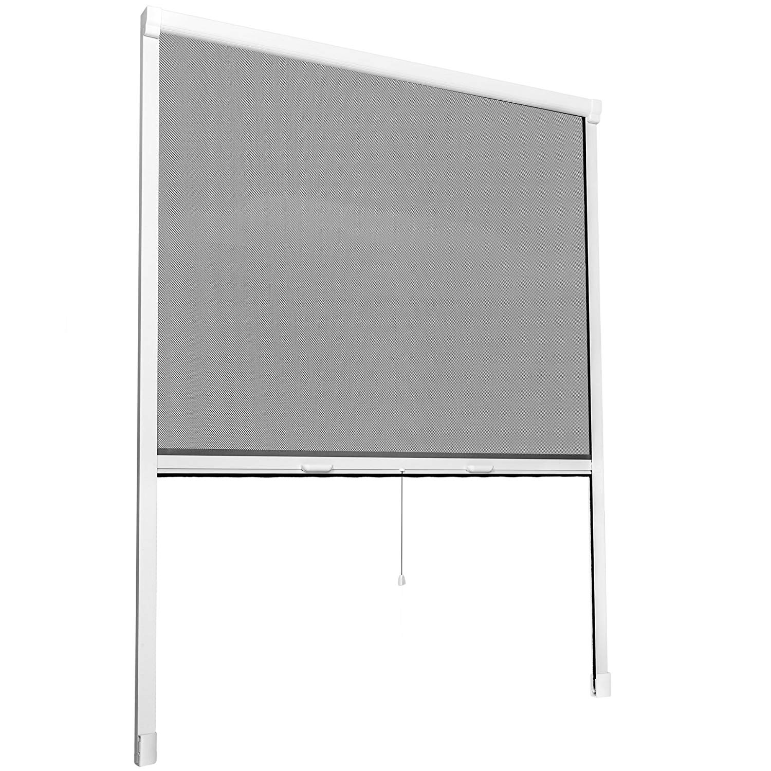 Retractable roller screen window
