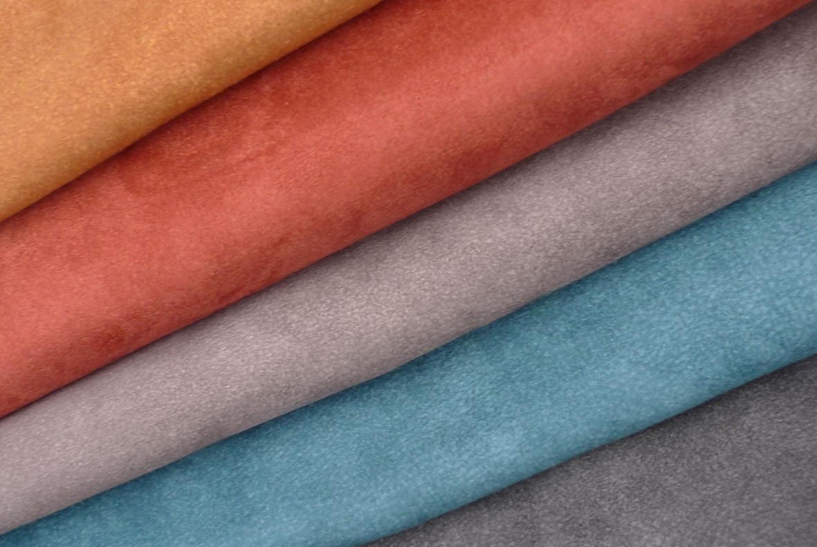 Print suede fabric