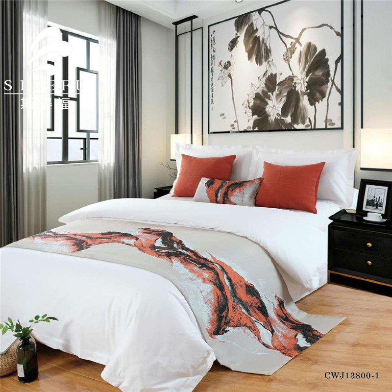 Hotel Bed Runner and Cushion Set European