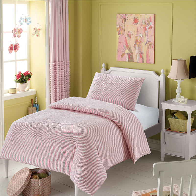 Yarn dyed&Seersucker Duvet Cover set