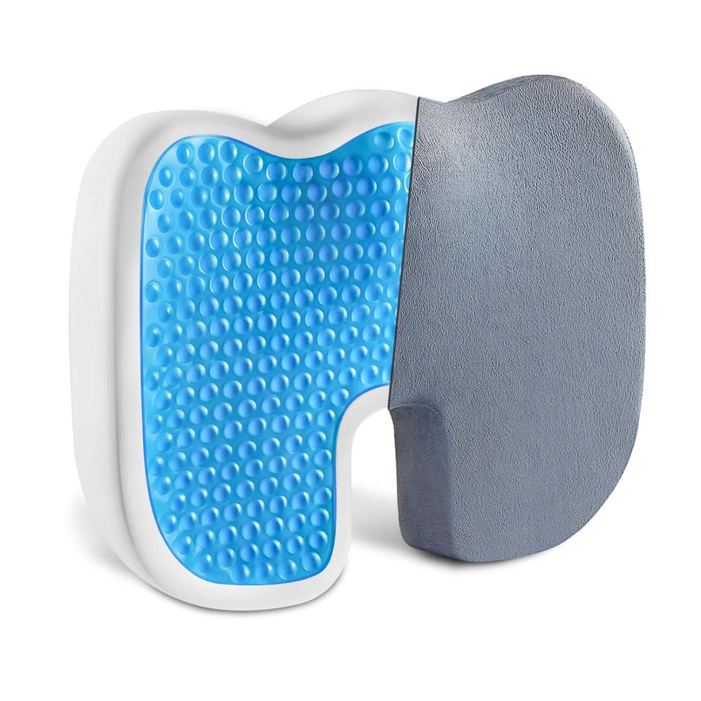 Coccyx Orthopedic cooling gel seat cushion for office chair,wheelchair