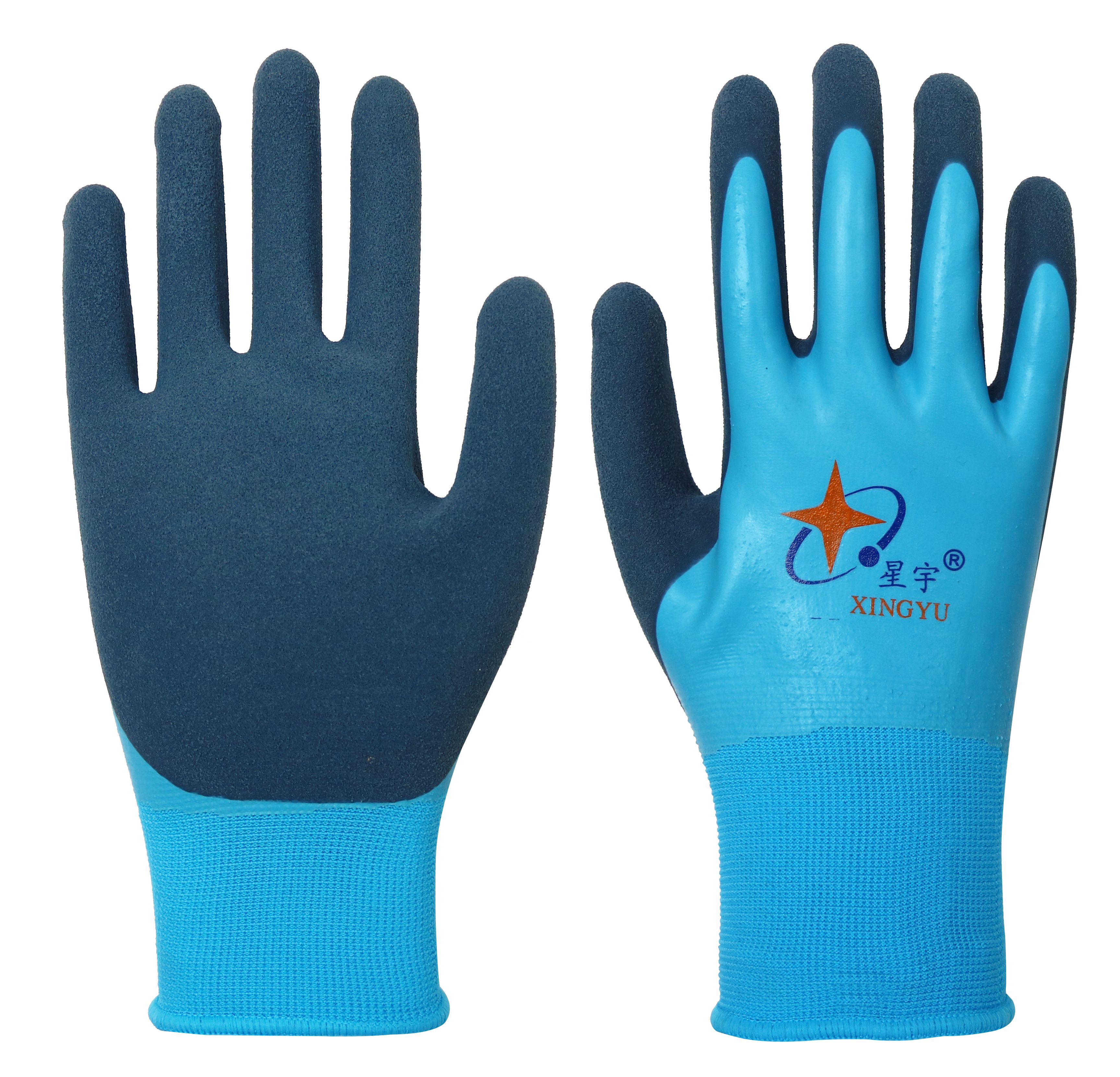 13G Nylon/Spandex shell with latex fully sandy finish