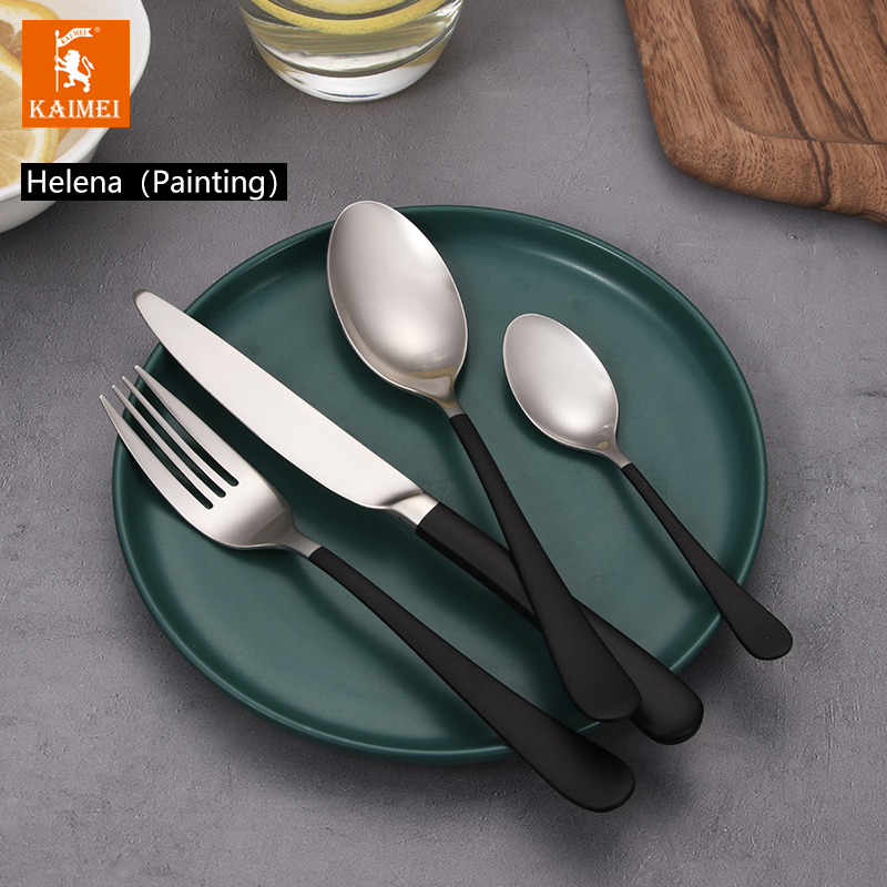 High Quality Stainless Steel Cutlery Set Stainless Steel Flatware Tableware Wholesale For Restaurant Hotel—PVD painting(1707)