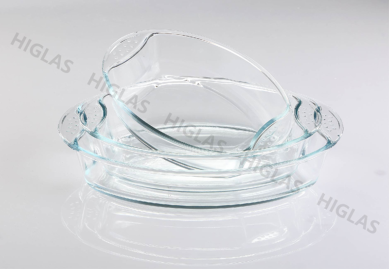 1.3l+2.0l+2.9l S/3 Oval Bake Dish With Dotted Handle