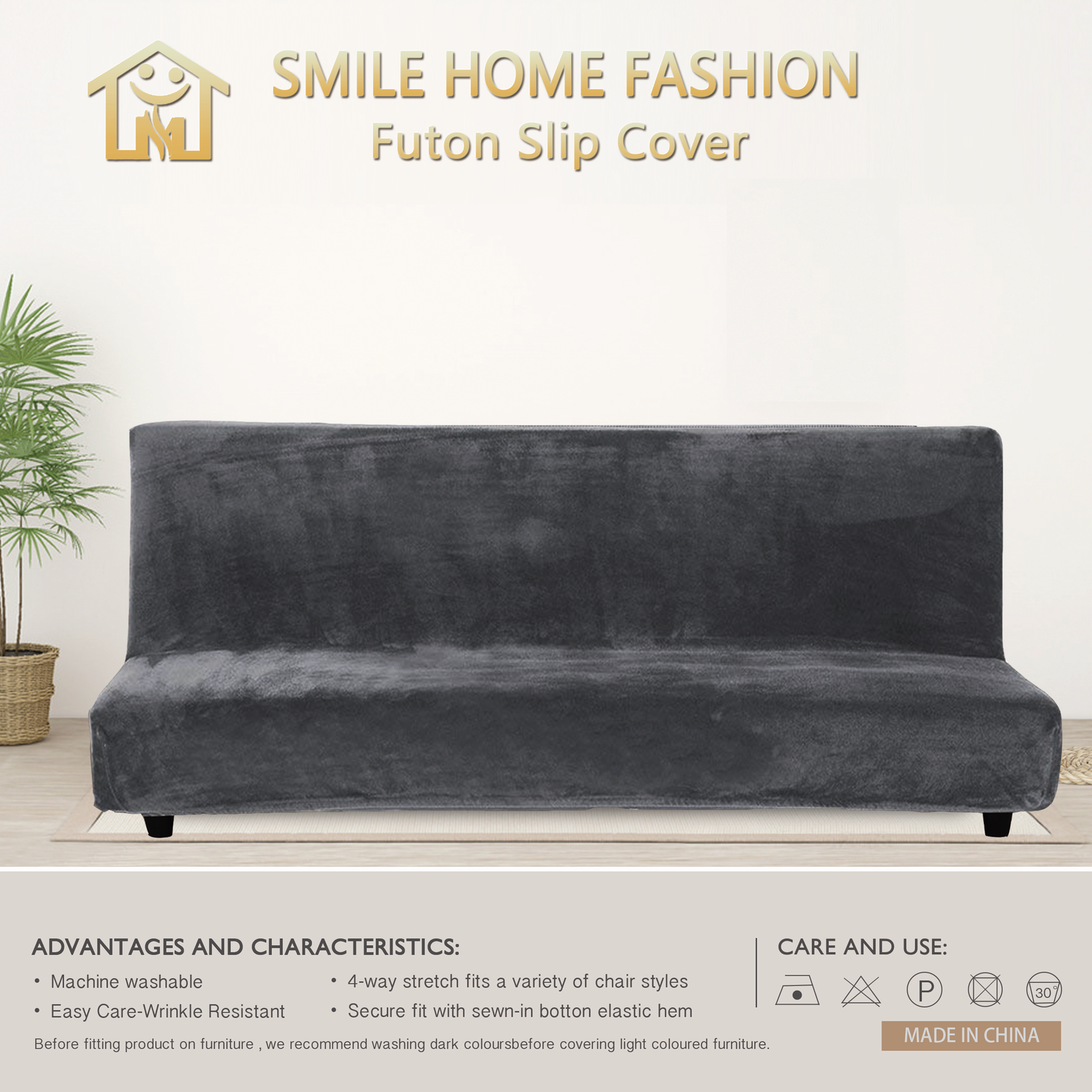 Futon Stretch Sofa Slip Cover