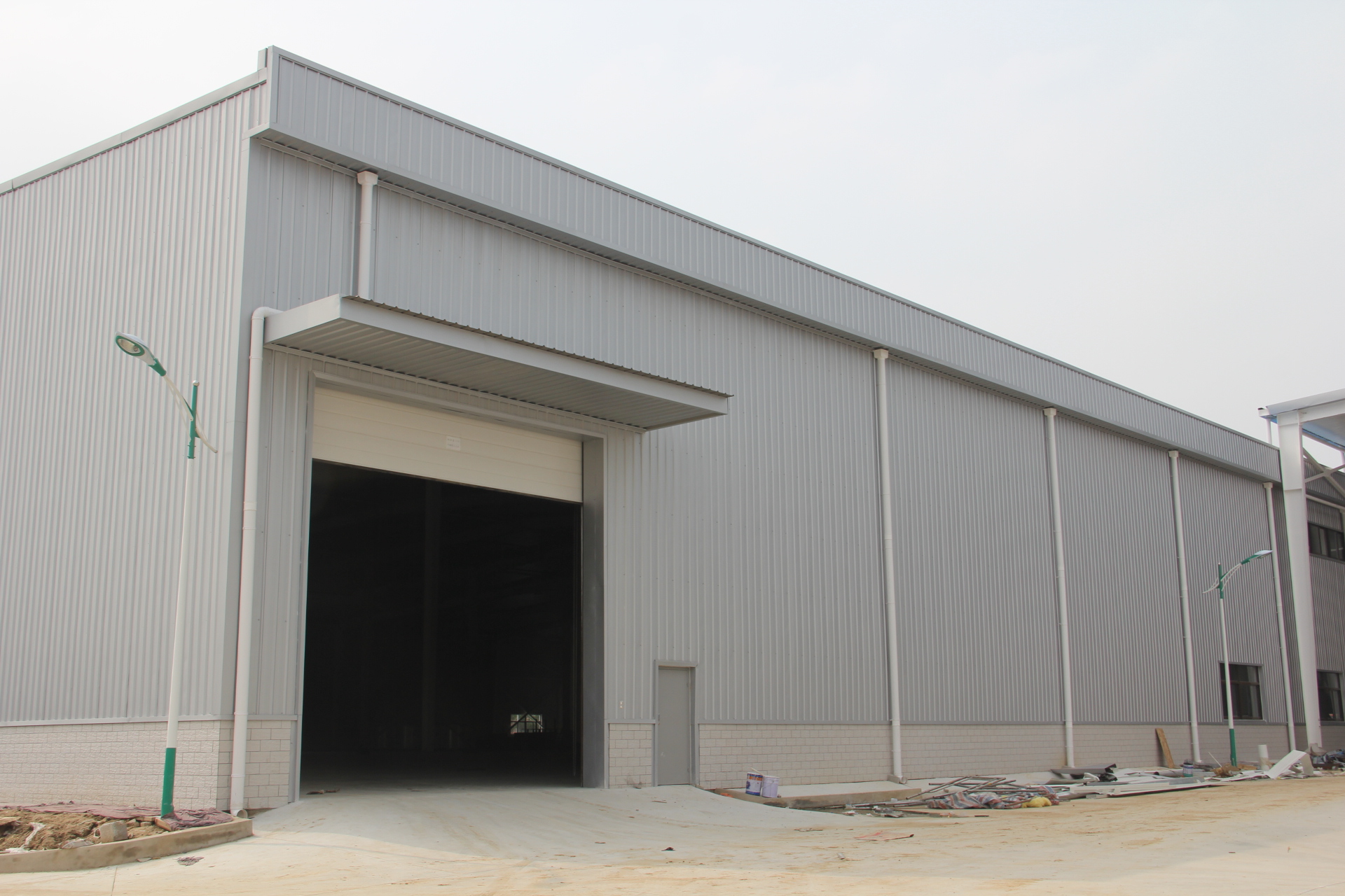 large span portal frame steel structure warehouse
