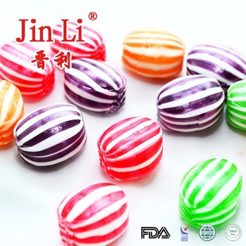 Rugby shaped bulk sugar boiled candy