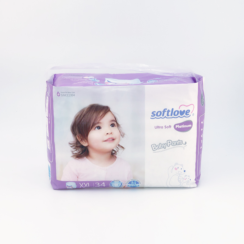Softlove platinum ultra thin baby pants diaper Size XXL34 pcs