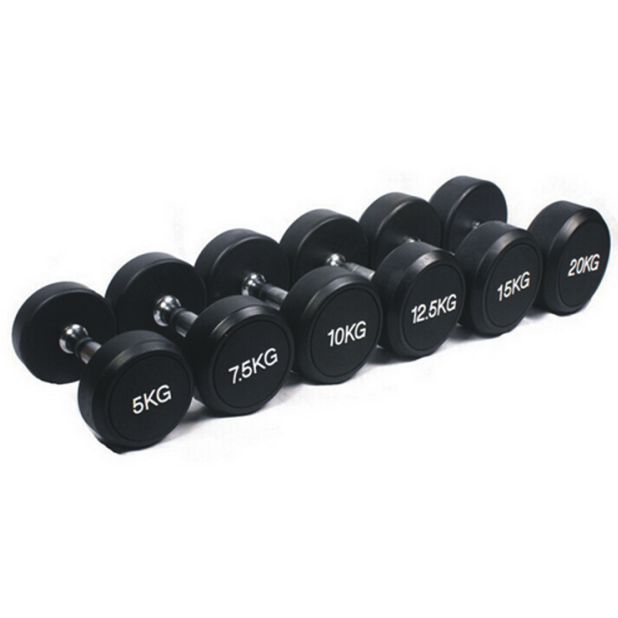 Round Rubber Dumbbell