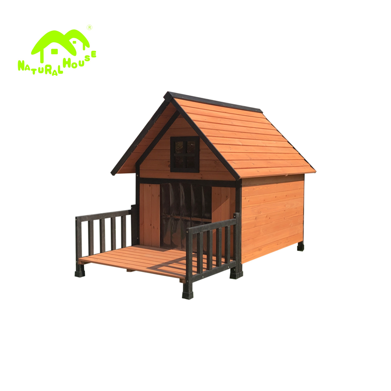 Wooden dog house