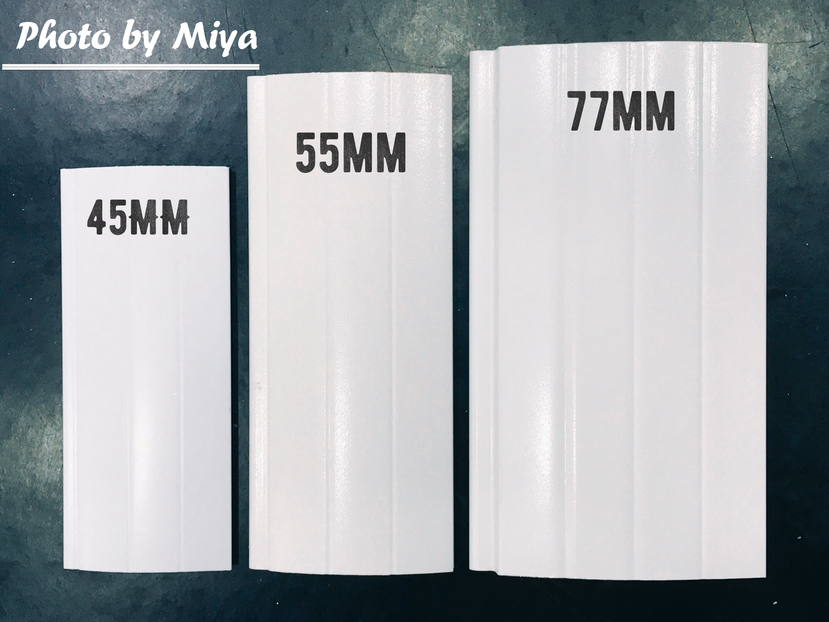 Aluminum insulated slats of 45 55 & 77