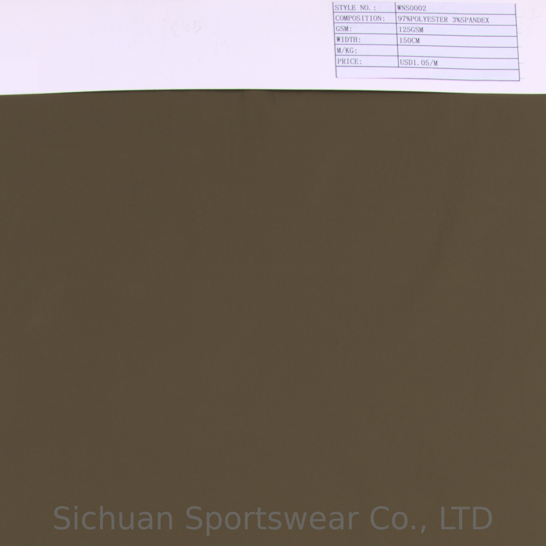 Pongee Sportswear Fabric