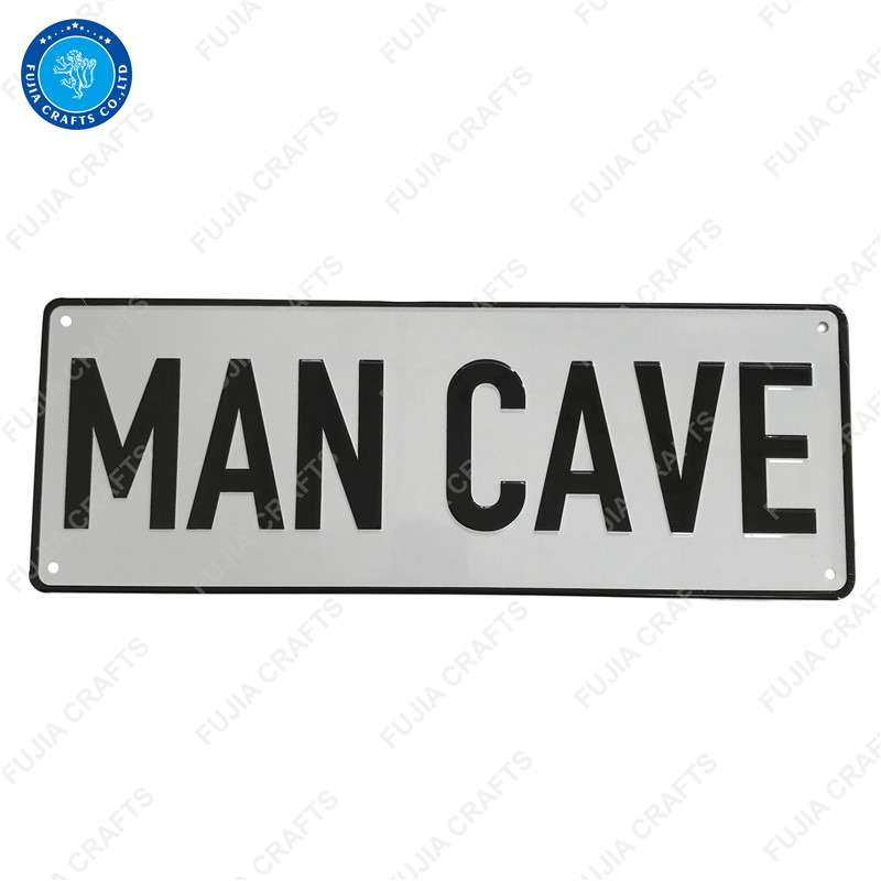 Embossed street name sign metal sign