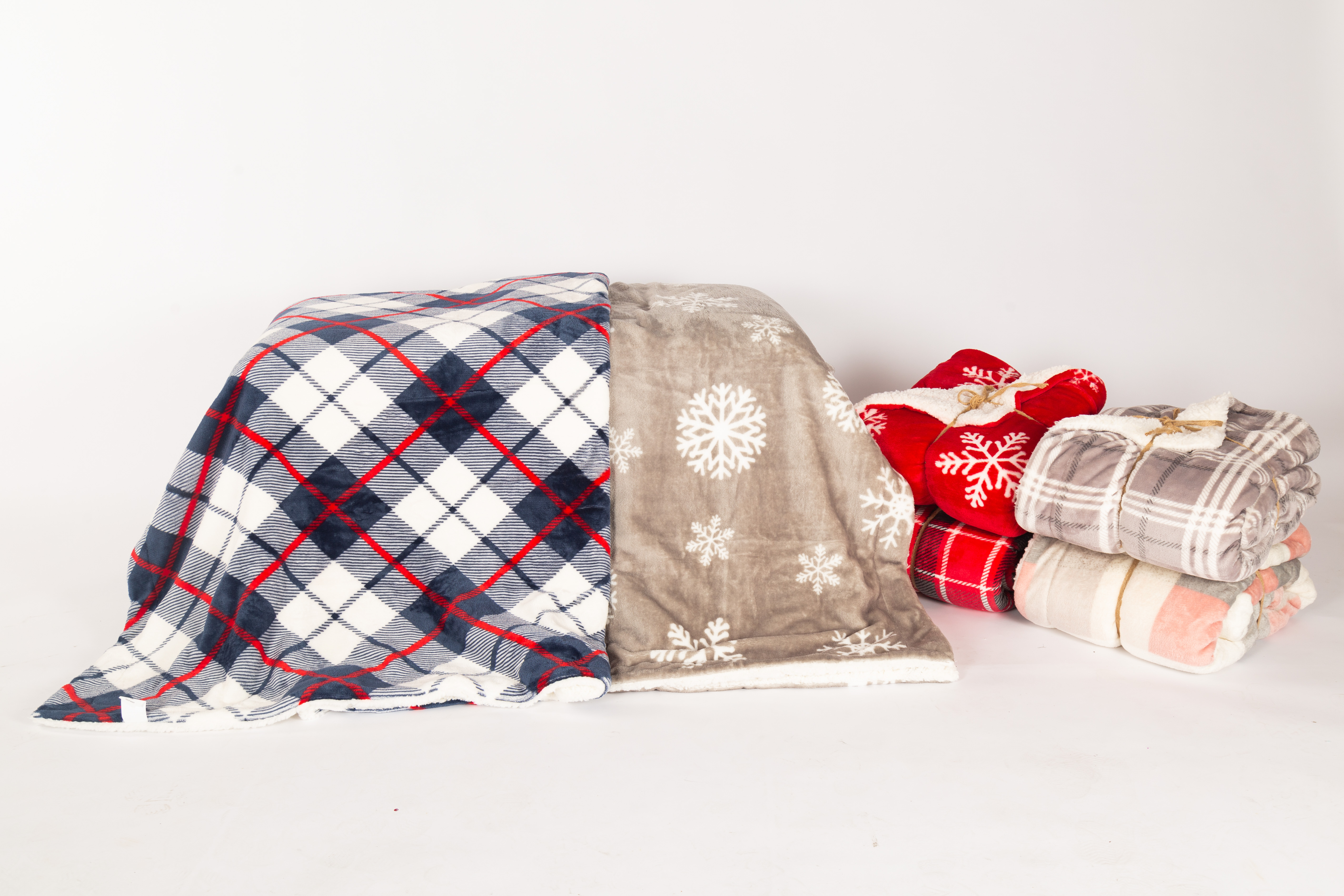 Print coral fleece/ flannel double layer blanket