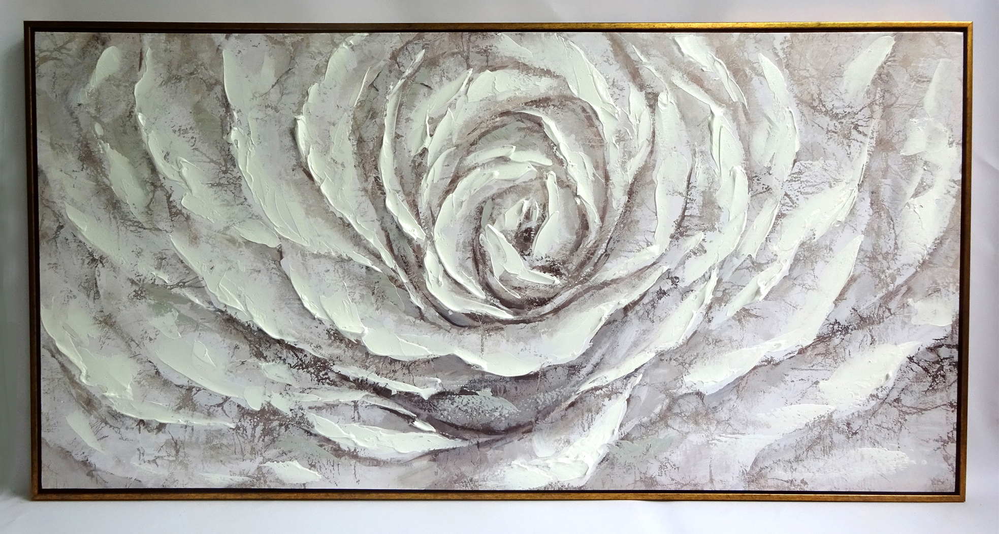 Canvas Printed With Ps Frame And Hand Painted