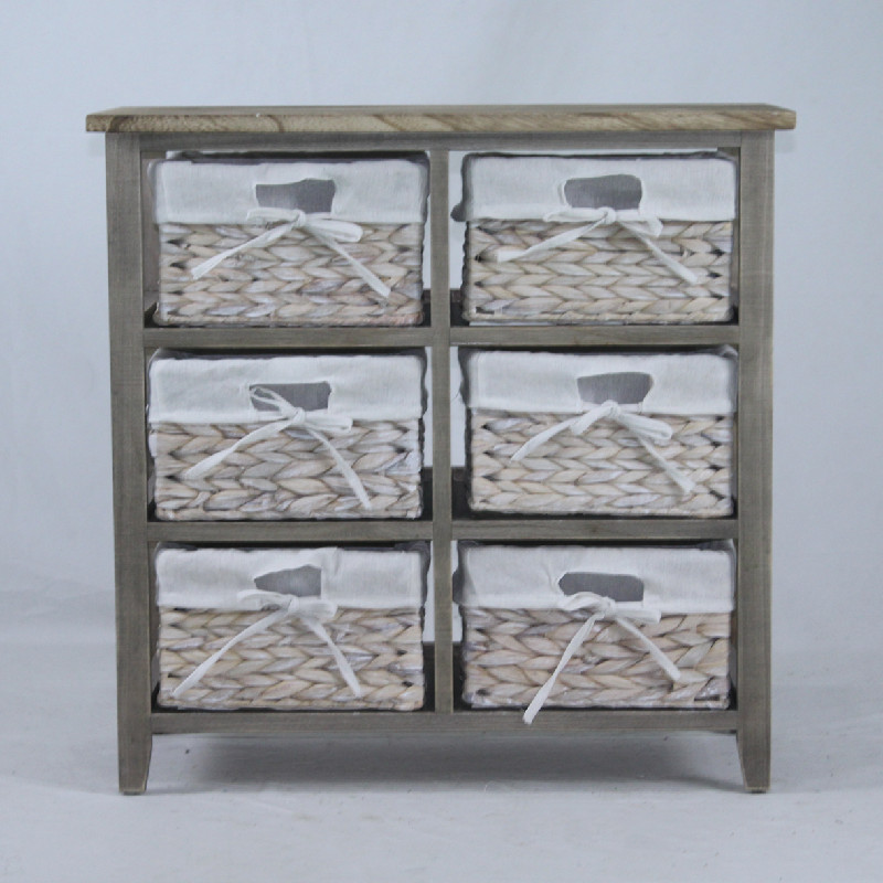 6 drawers wooden cabinet