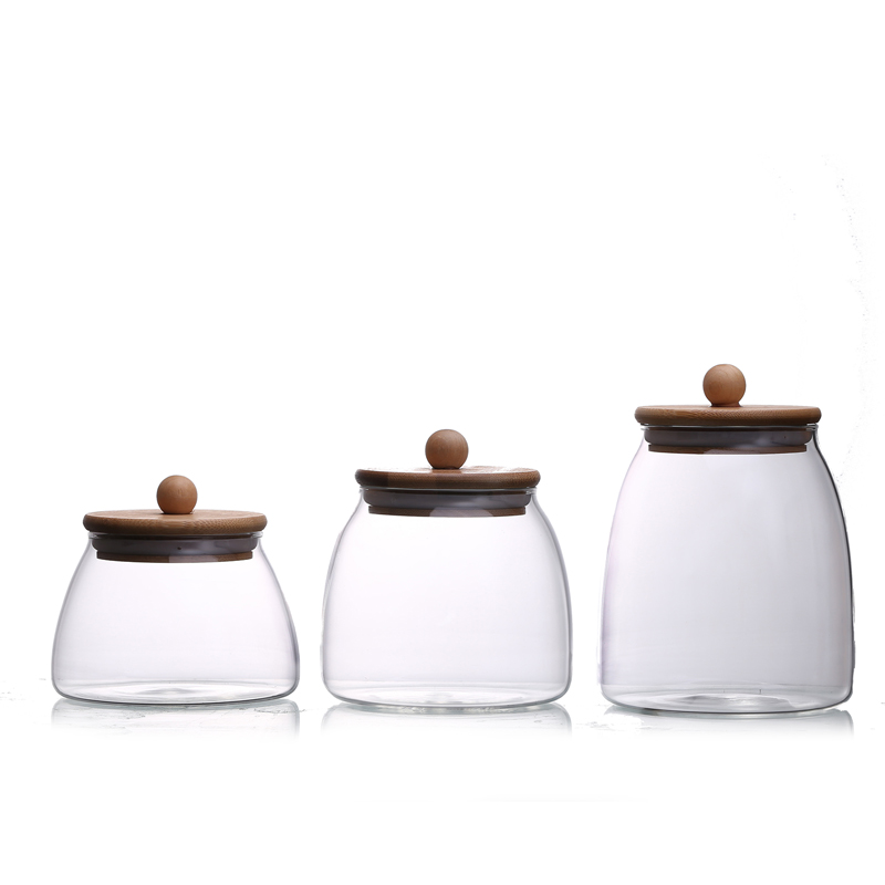 Borosilicate glass storage jar