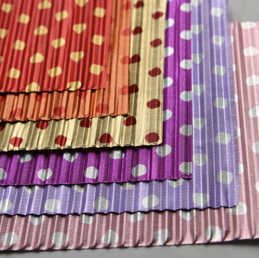 Corrugated Chocolate wrapping foil
