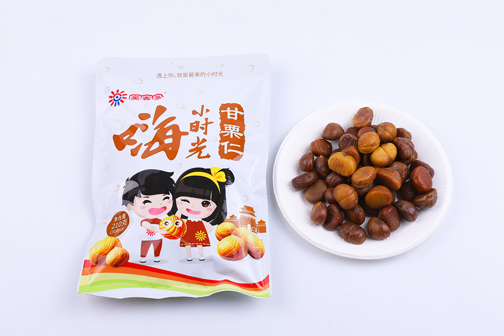 Roasted peeled chestnut ready to eat