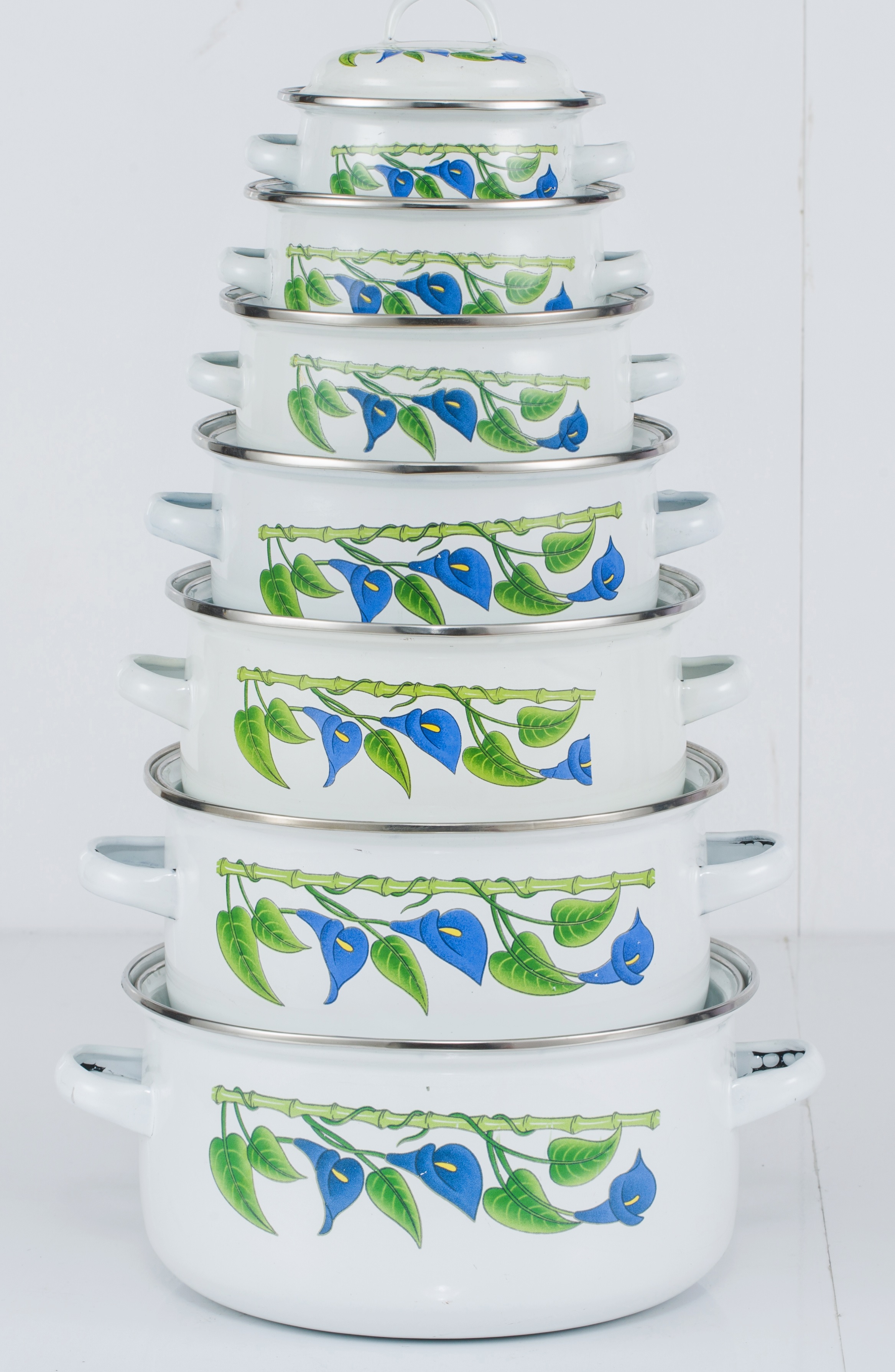 7 pcs enamel casserole 12-24CM