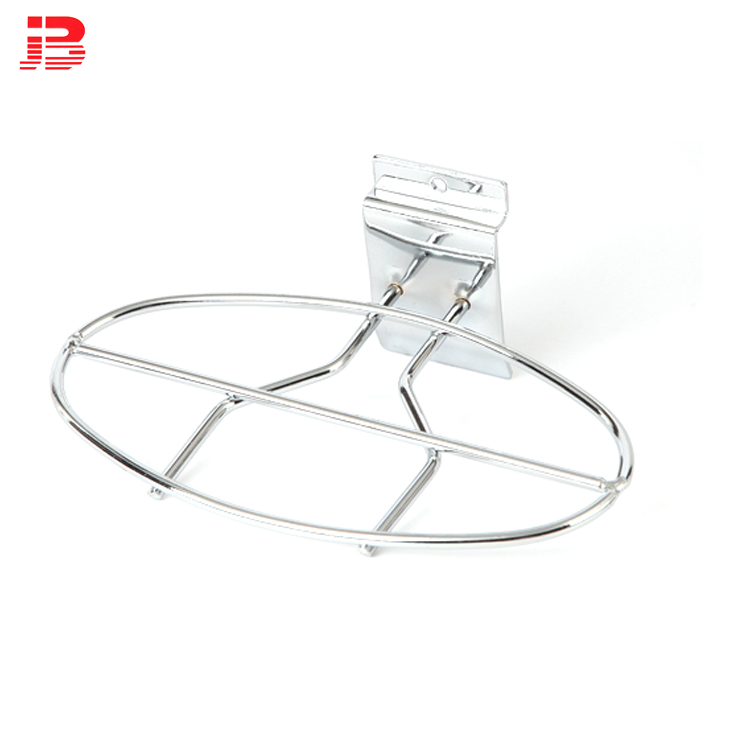 Slatwall oval shoe rack