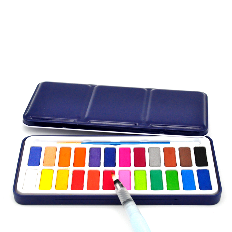 24Color Solid Watercolor Set