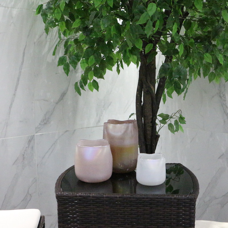 Handmade color glass vase