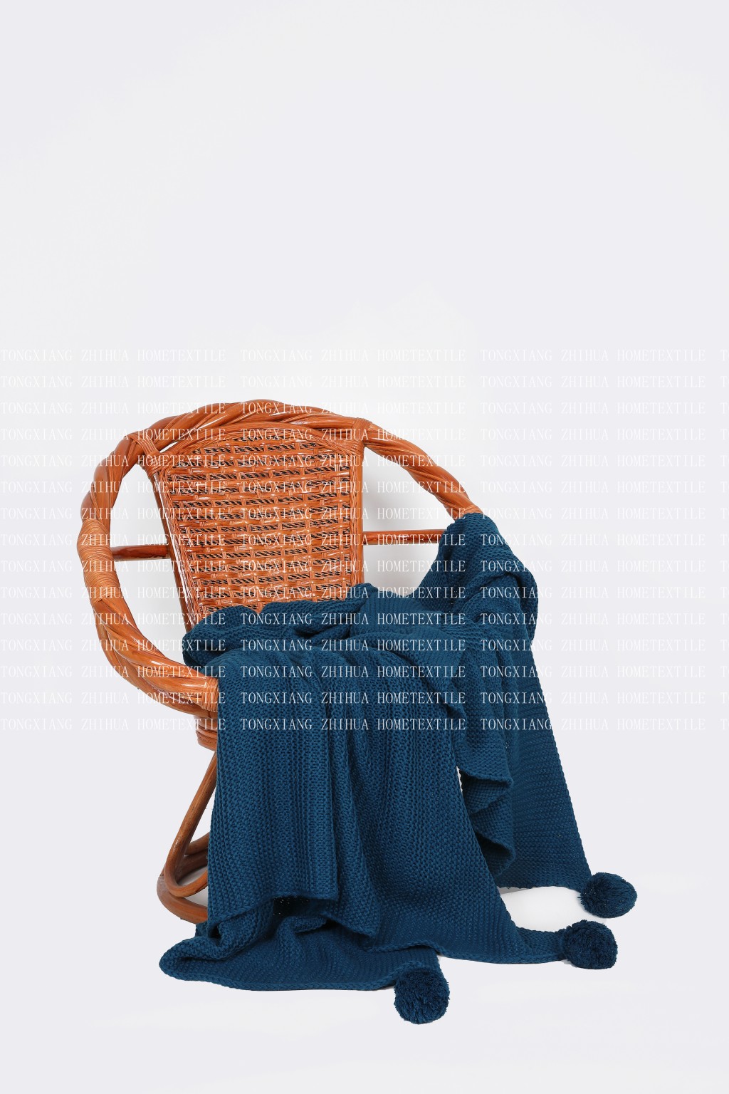 Knitting throw