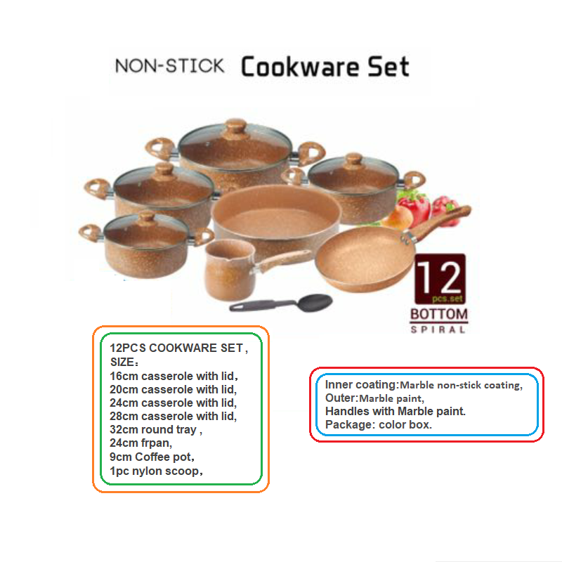 12pcs Cookware Set