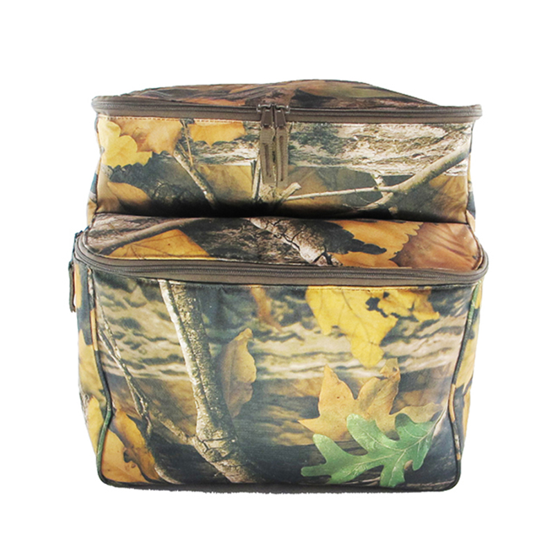 Foldable cooler bag with trolley