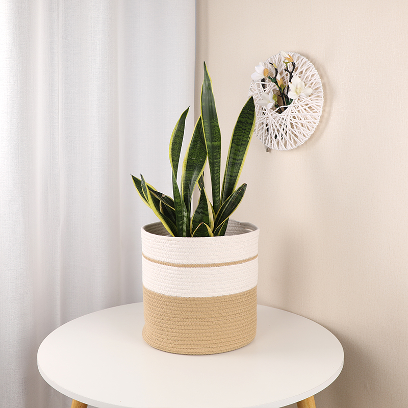 Round cotton basket