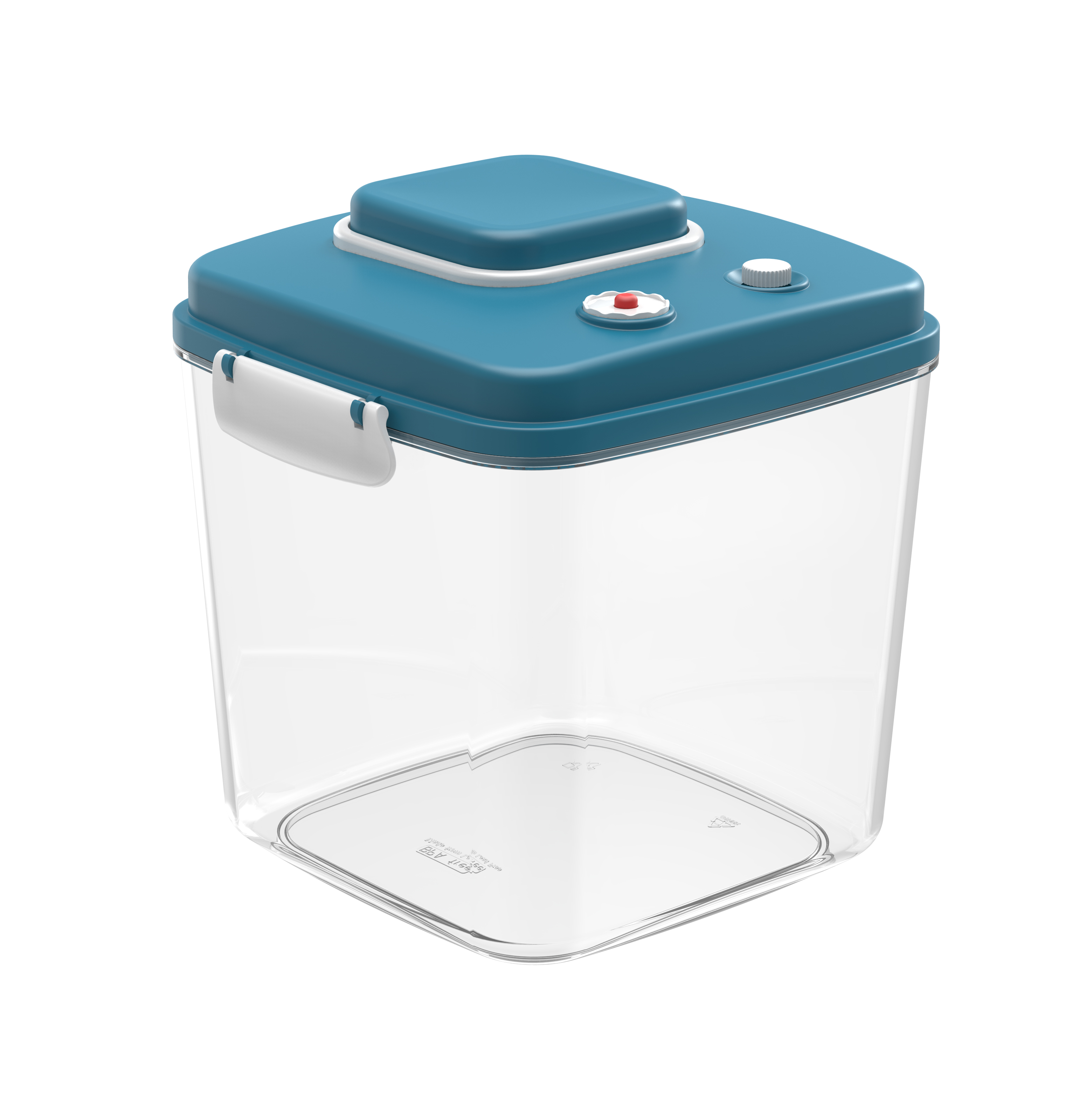 3L AS Square nestable press type vacuum food storage container
