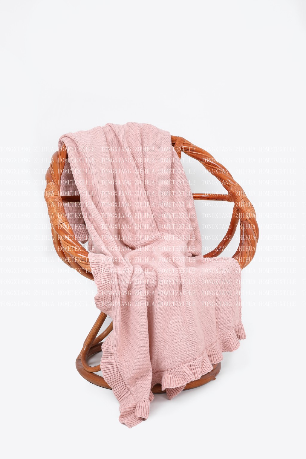 Knitting throw