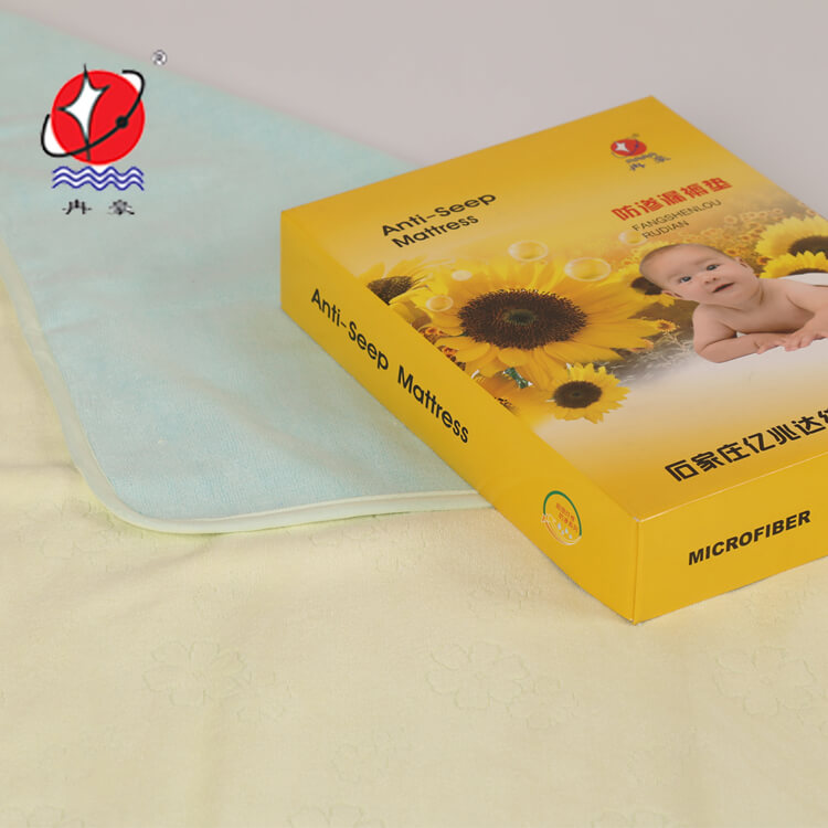 Home textiles factory RH-FSL0003 Waterproof mattress pad microfiber towel pad microfiber mattress towel microfiber towel