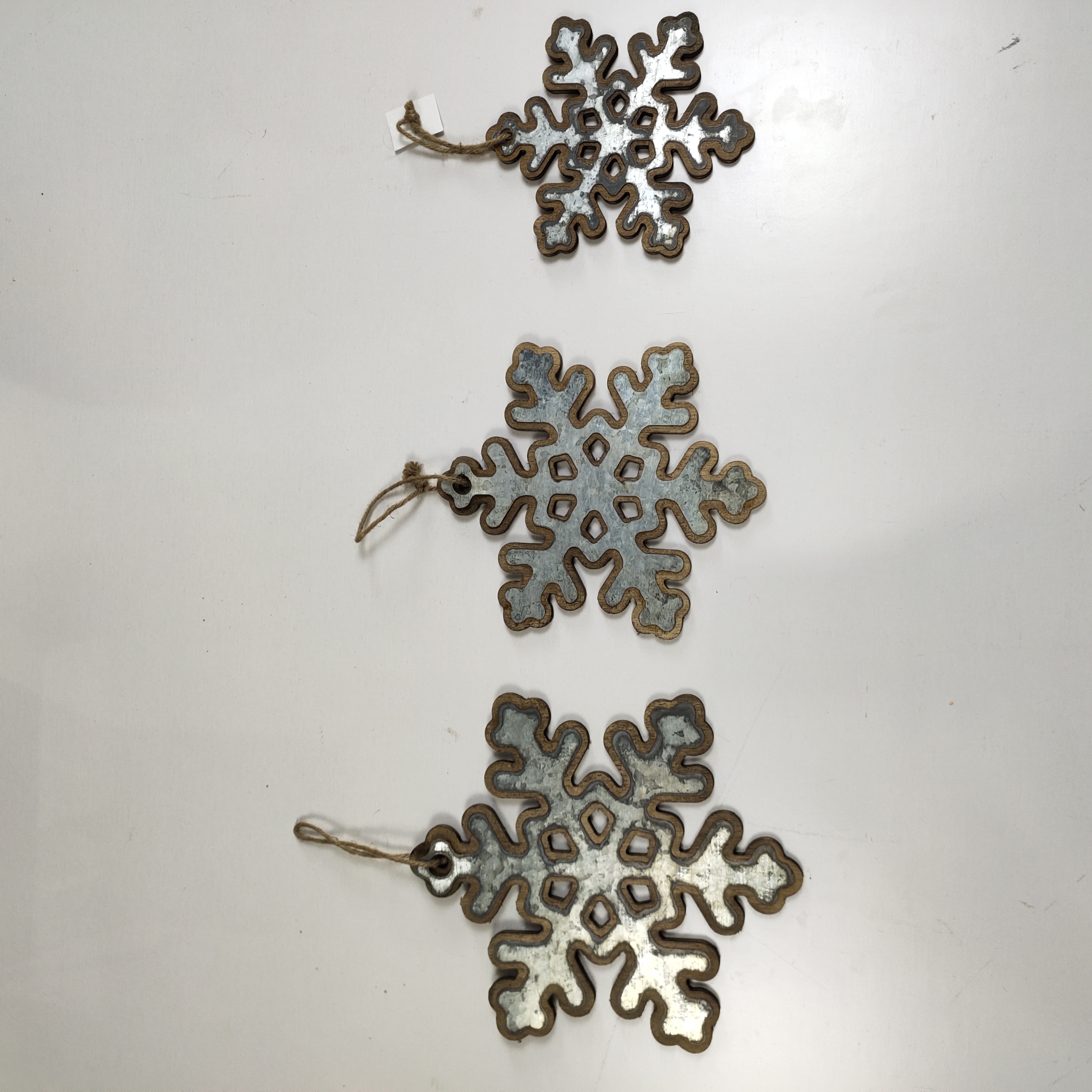 Snowflake ornament 3/set