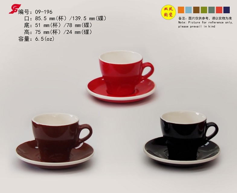 Coffee mug and saucers