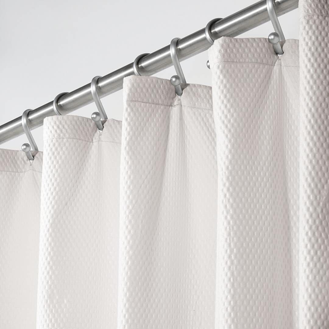 Waffle shower curtain