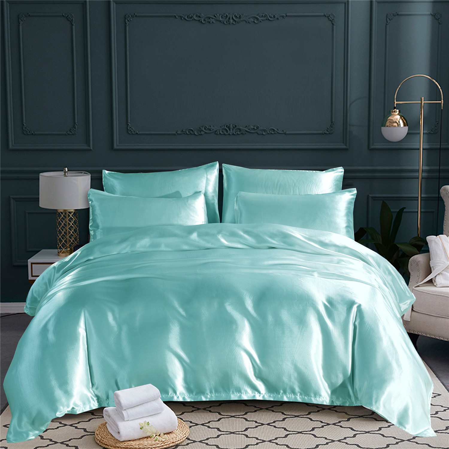 Satin duvet cover