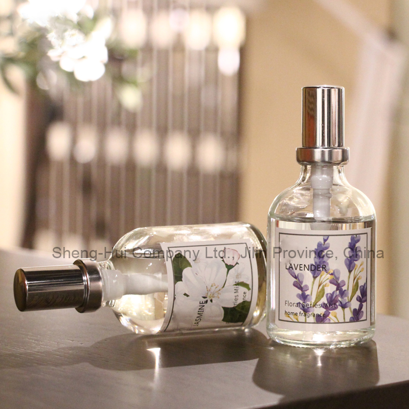 Glass bottle air spray