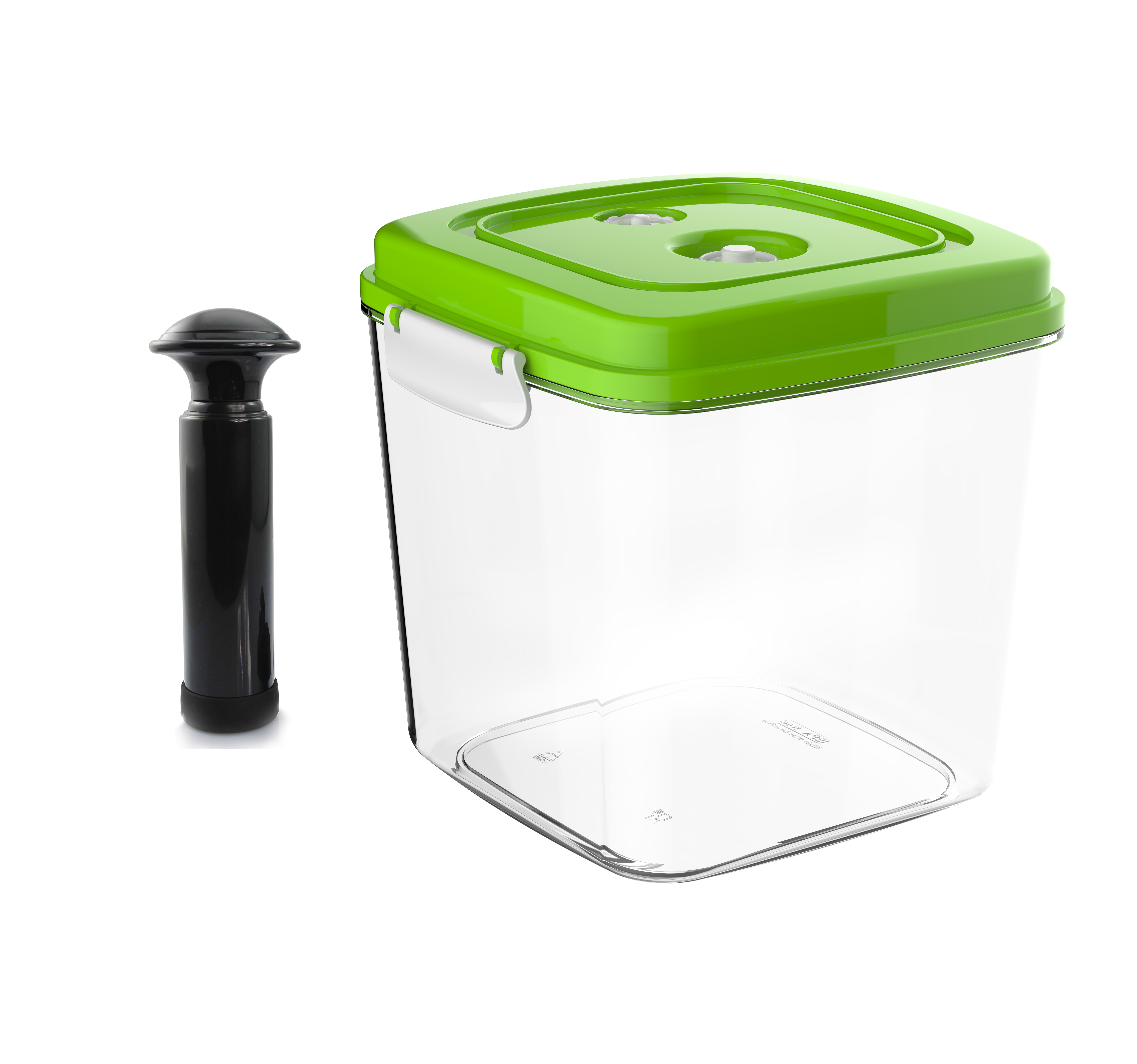 3L AS nestable vacuum food storage container with air pump
