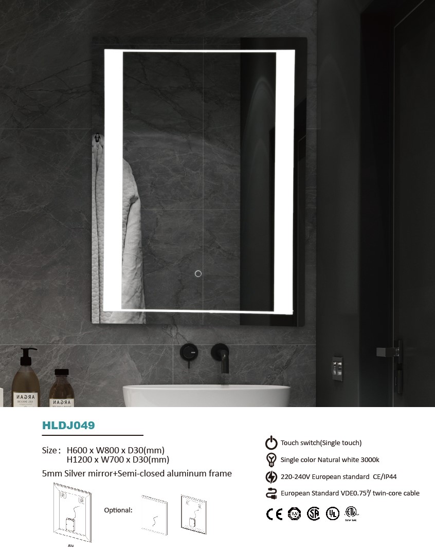 bathroom led mirror