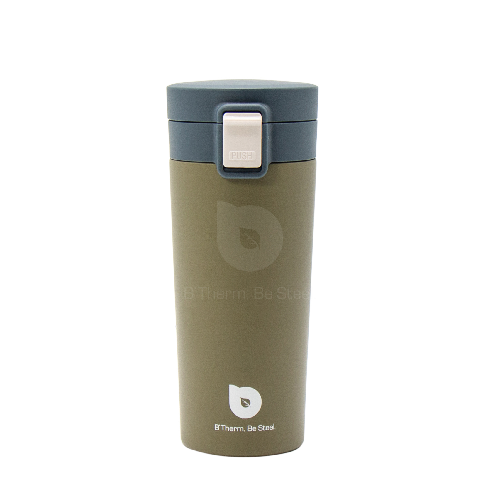Stainless Steel Vacuum Insulated Tumbler Coffee Travel Mug with Lid 400 ml 14 oz Olive