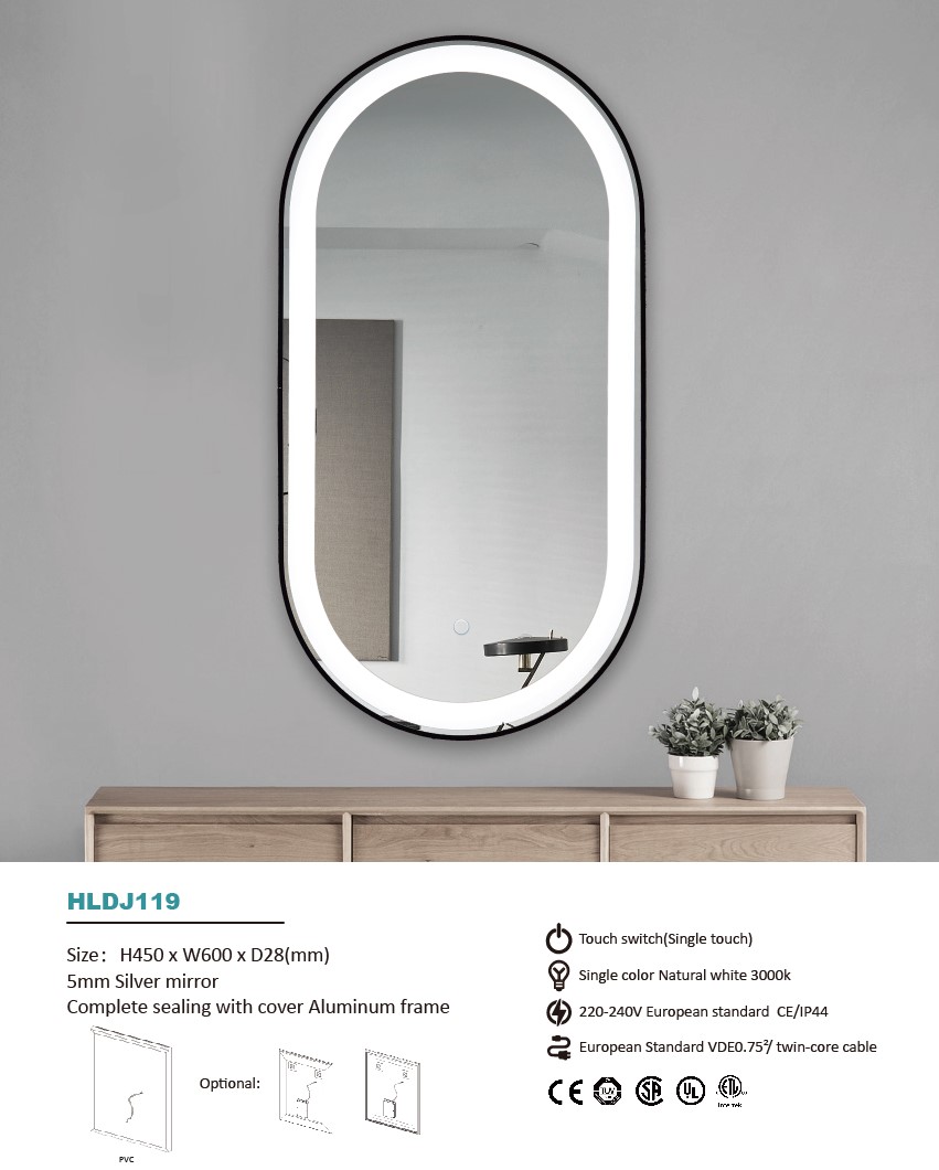 bathroom LED mirror