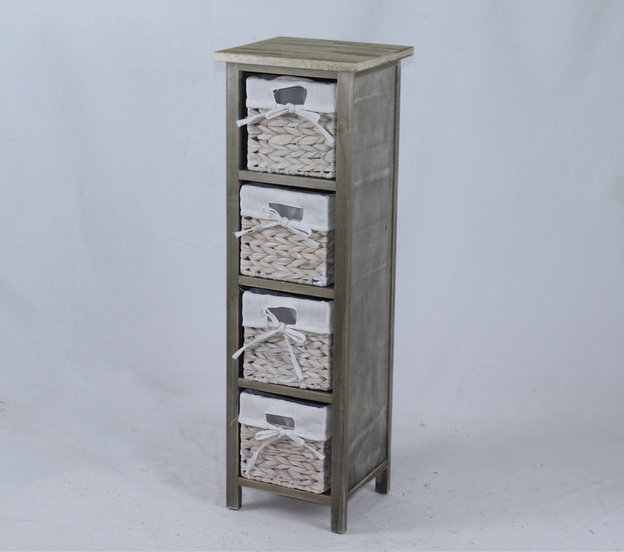 water hyacinth basket wooden cabinet