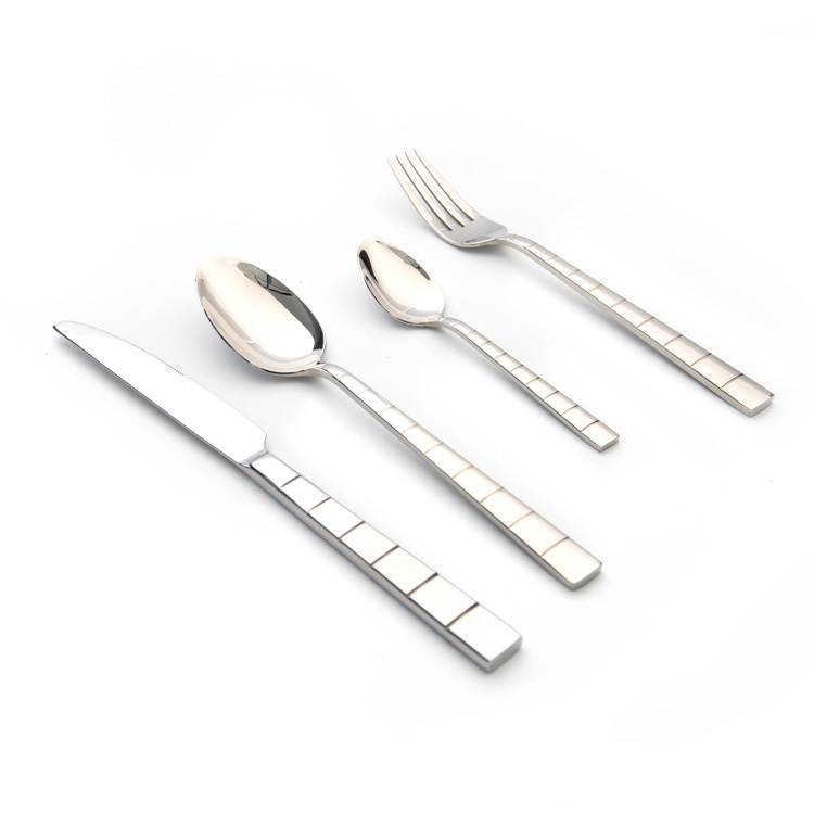 18/8 stainless steel flatware sus304 metal table cutlery sets manufacturer for restaurant wedding